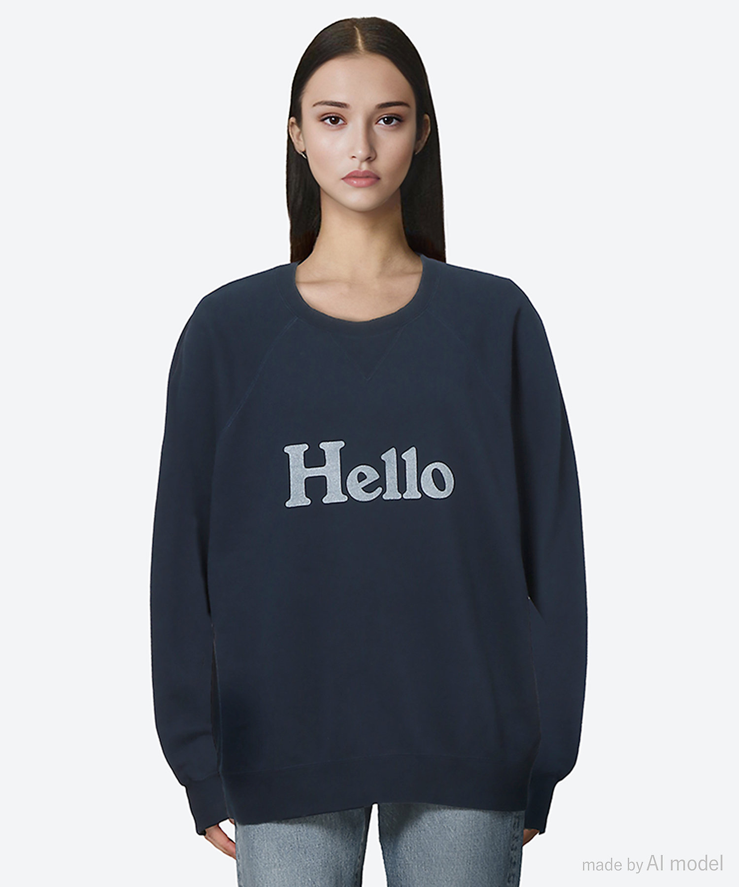 カットソー HELLO SWEAT L／S URAKE DYED