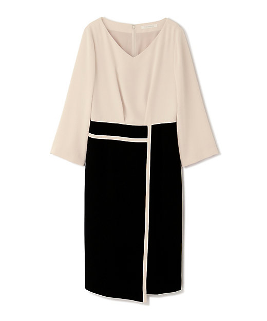 ◇バイカラーブロックワンピース（0313140345