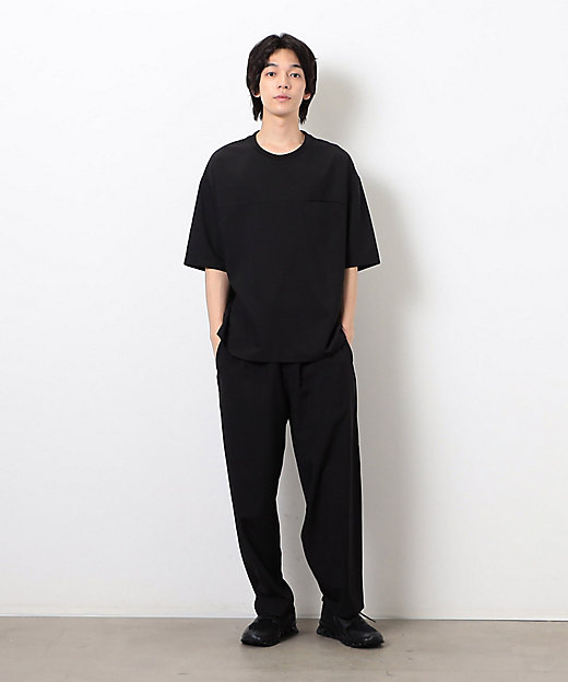 セットアップ対応】ライトウエイト ポリエステル ワイドバルーンパンツ