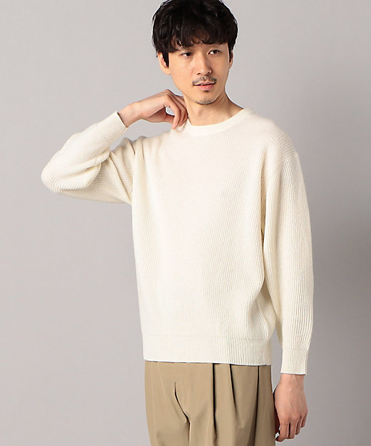 カシミヤワッフル クルーセーター（5934KI01） | ARTISAN MEN