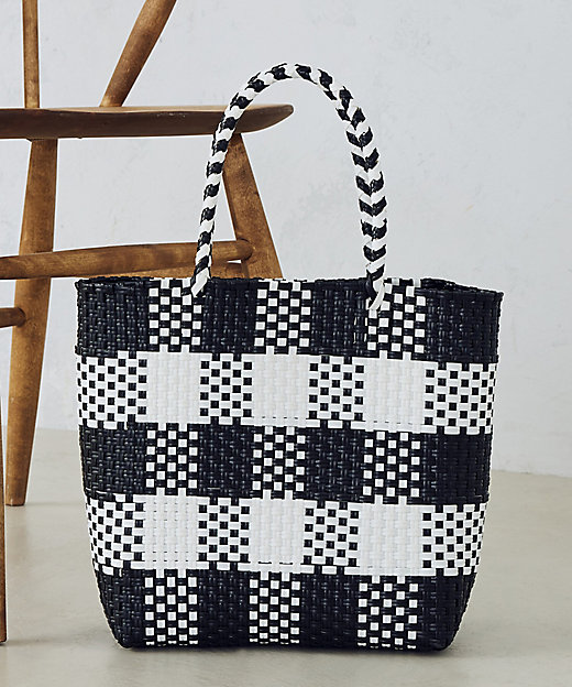 ギンガムチェック かごバッグ（9520BK42） | MONO COMME CA