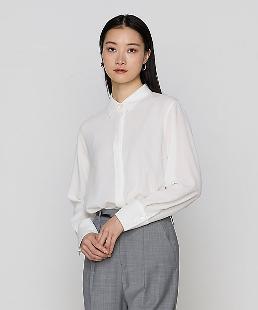 トリアセジョーゼット シャツ（1573HK02） | COMME CA (Women