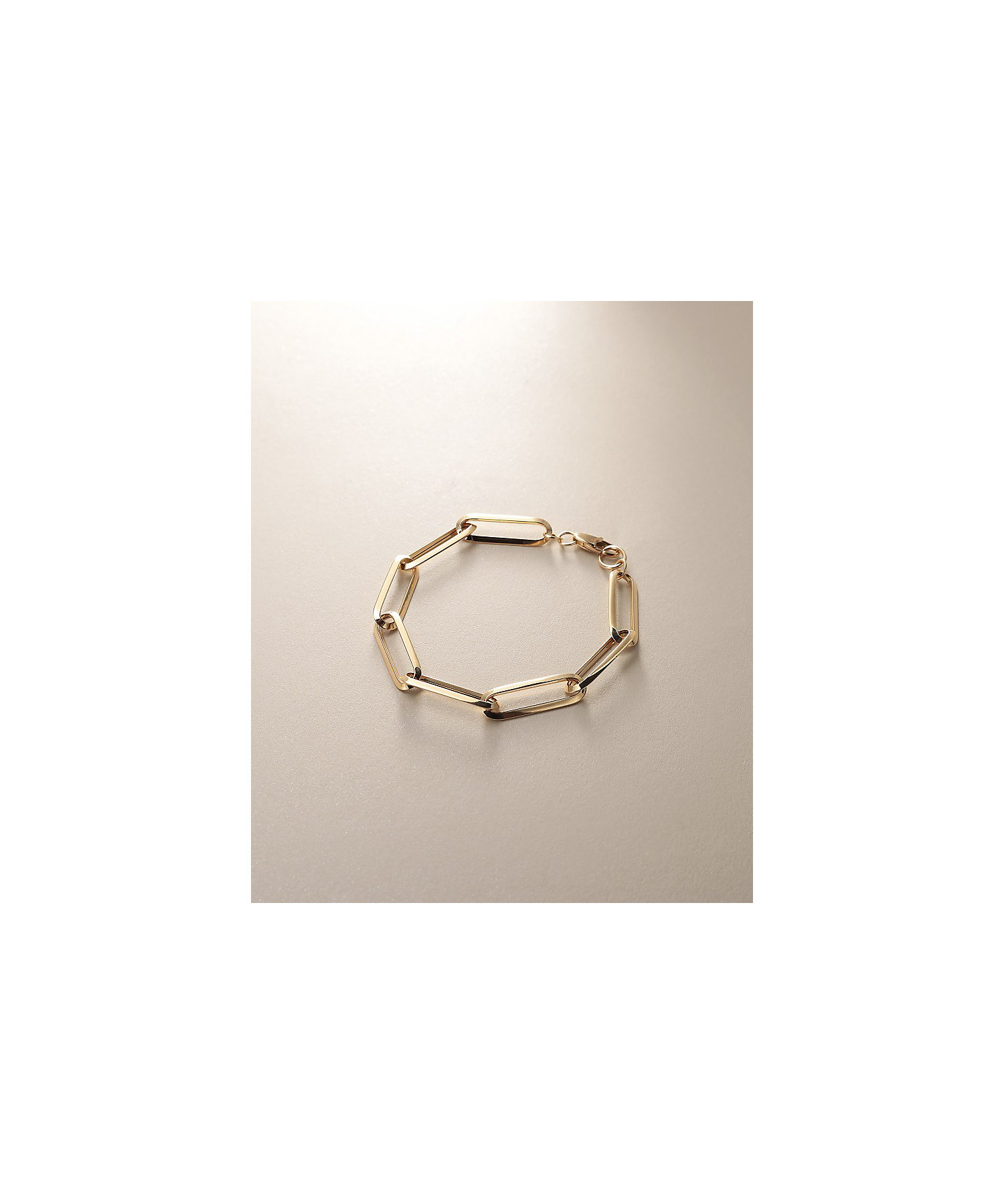 K18中空しのぎケーブルチェーン ブレスレット