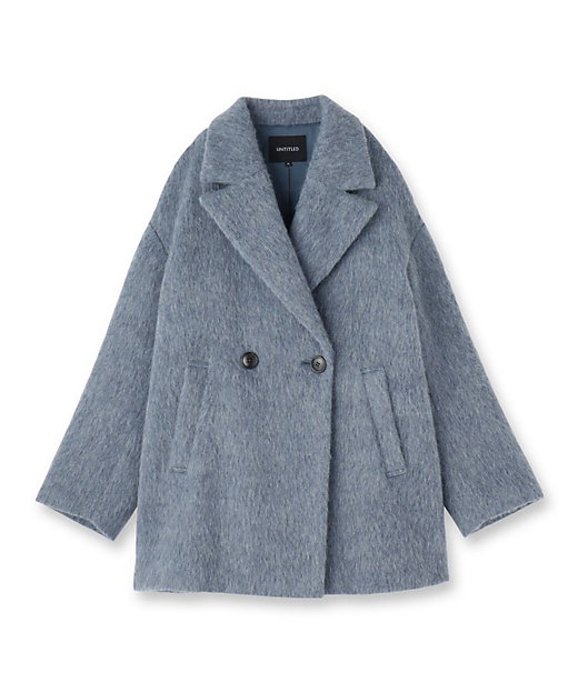 エレガントジャケット／アウター】イタリアンシャギーPコート