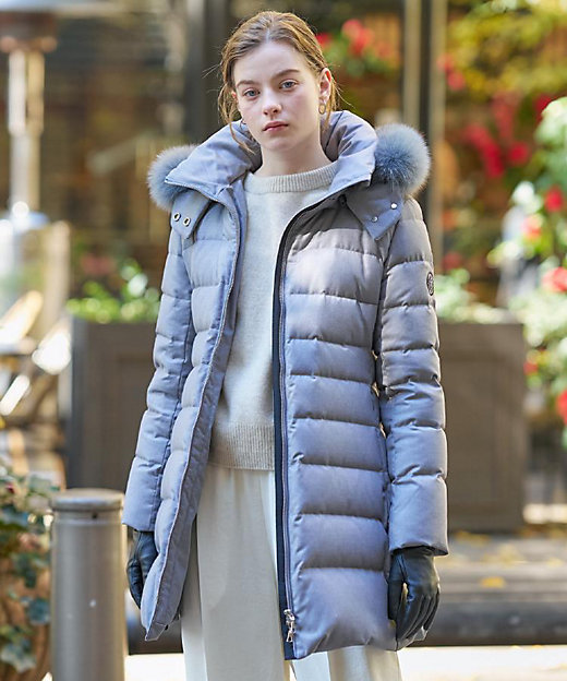 CLASSY．12月号掲載／フード＆ファー取り外し可】ブルーFOX