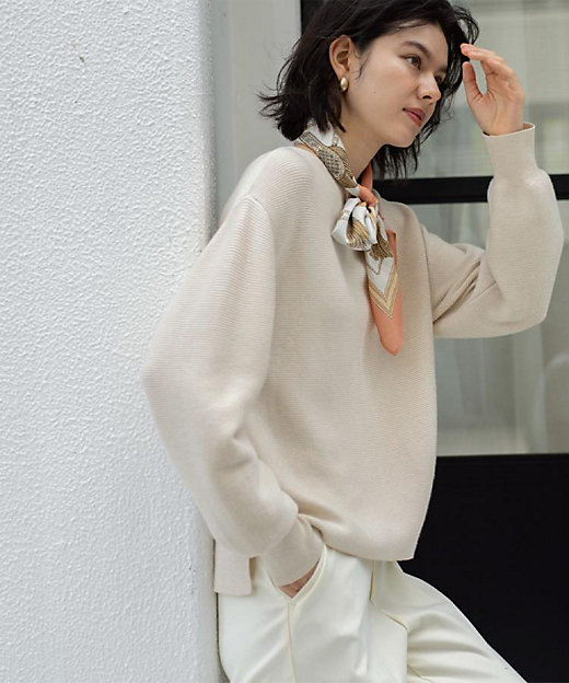 ラメガーターボートネックニット【洗濯機OK】（2002555764