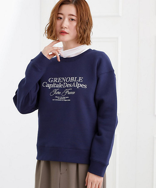 プレッピーロゴ裏起毛スウェット（2002586214） | GROVE