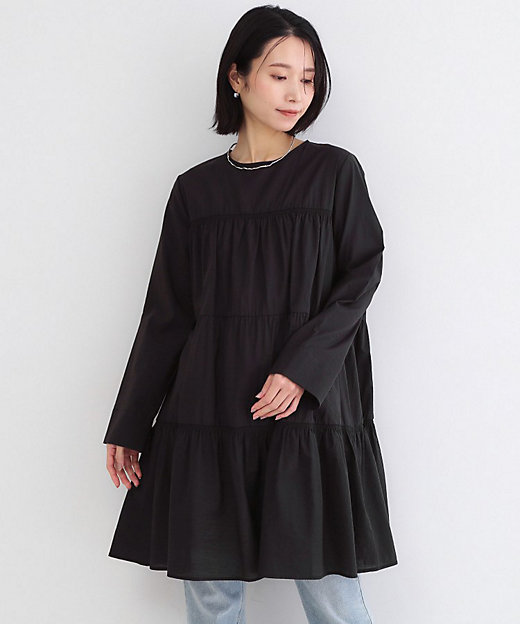 ティアードミニワンピース【洗濯機OK】（2002600459