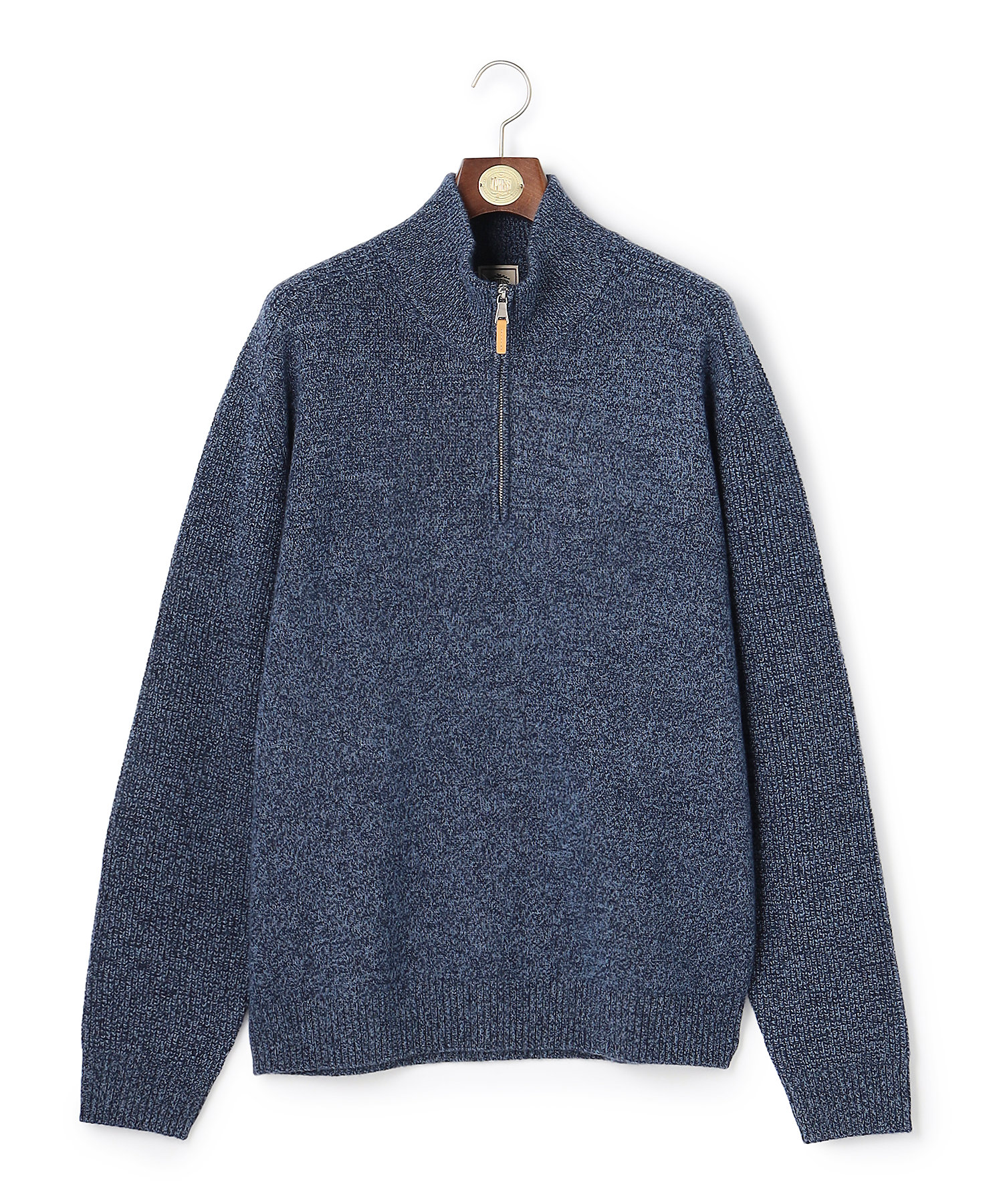 KING SIZE】【Cash Lamb's Wool】ハーフジップ