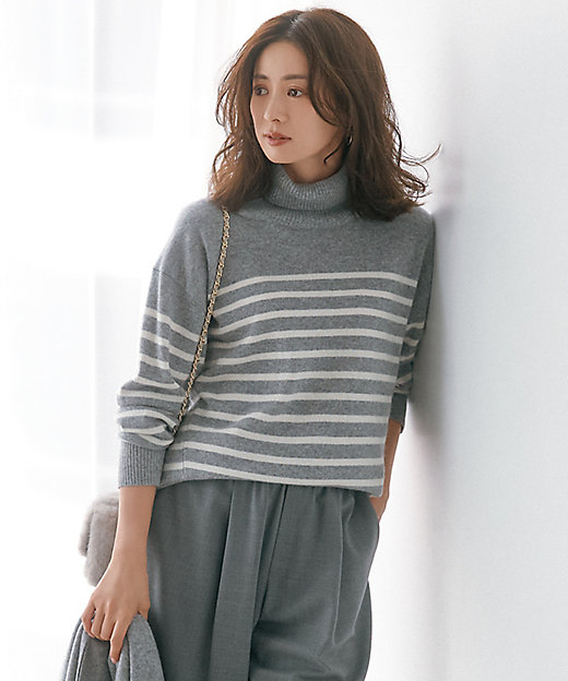 ピュアカシミヤ タートルネック ニット（KRWSCW0452） | 23