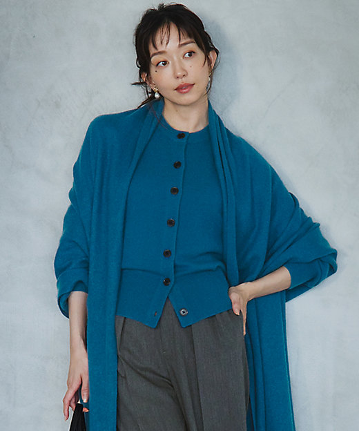 Oggi掲載／洗える】ピュアカシミヤ ニットカーディガン