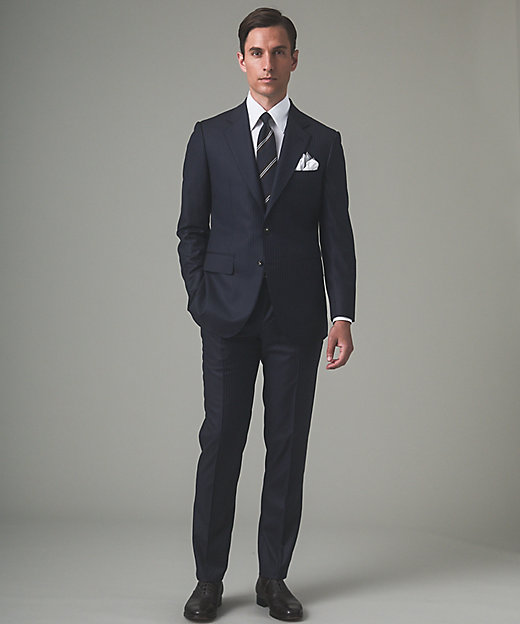 Loro Piana Fabric】365 通年スーツ（ネイビー