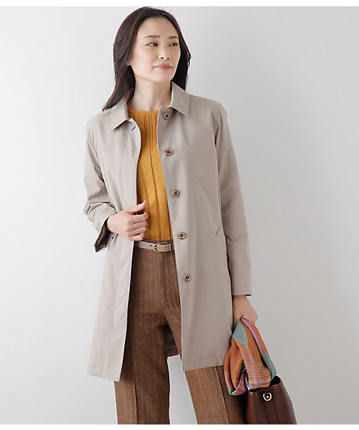 L】【撥水・透湿・防風】NY ACTIVE ステンカラーコート