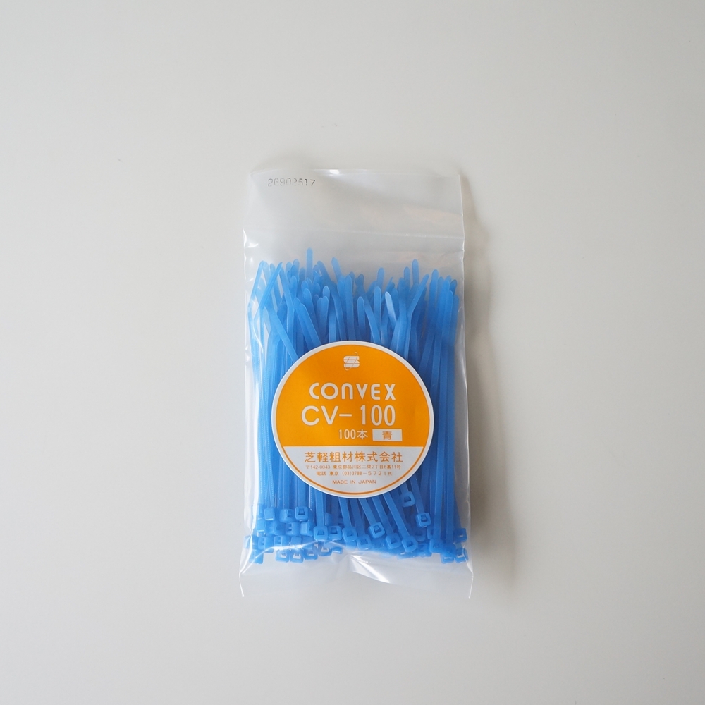 コンベックス CV-100青(100本入り) 結束バンド 着色タイプ | I-SIDE