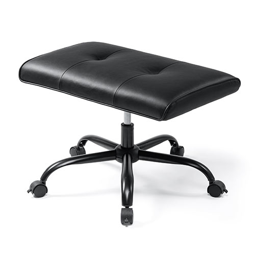 幅広オットマン 幅72cm PUレザー生地 360°回転 高さ 角度調整