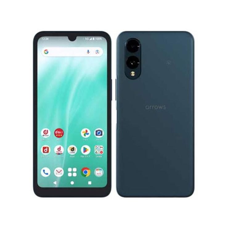 FUJITSU 富士通 arrows スマホ We2 M07 SIMフリー ネイビーグリーン