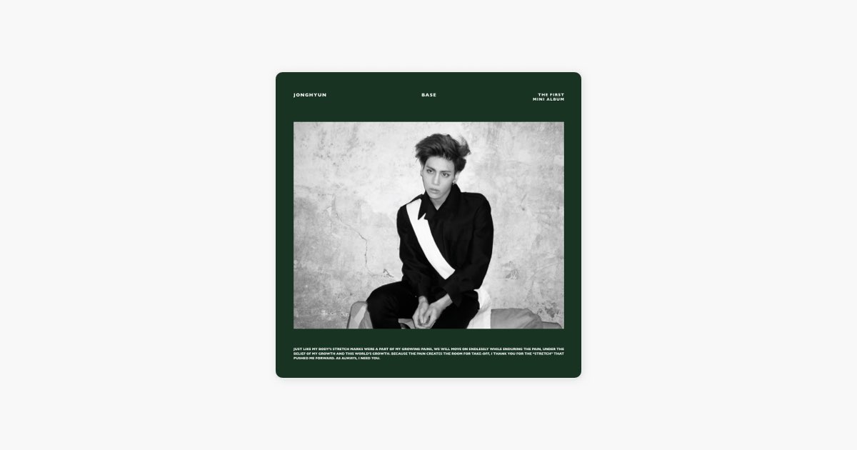 The 1st Mini Album 'BASE' - Album by JONGHYUN - Apple Music