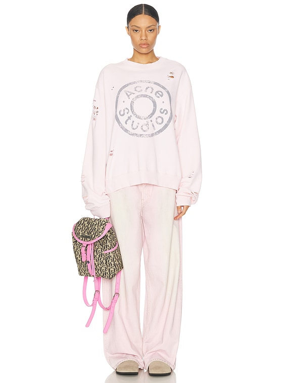 Acne Studios Franziska Sweatshirt in Faded Pink | FWRD