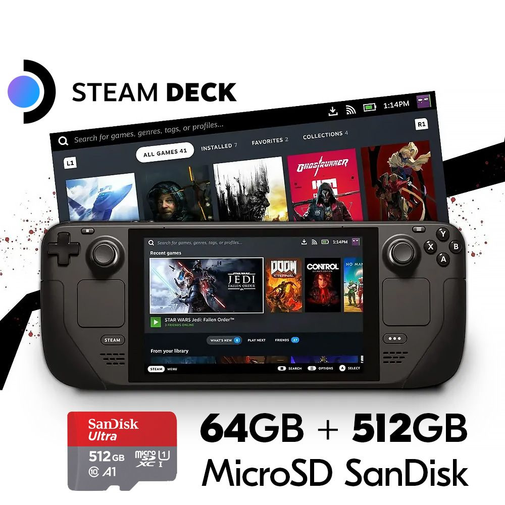 Steam Deck 液晶モデル（64GB）512GB microSD Steam Deck 液晶モデル