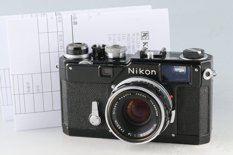Nikon S3 Original Black Paint + W-Nikkor 35mm F/1.8 Lens CLA By