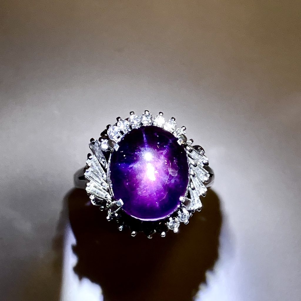 スターサファイア 13.04ct リングの買取実績｜色石BANK