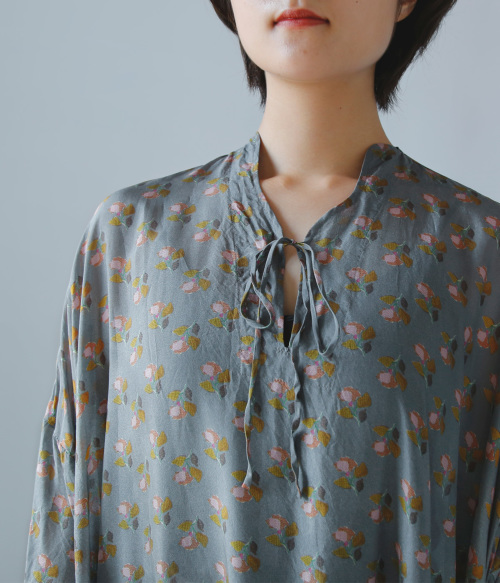 TOWAVASE トワヴァーズ シルク花柄 ドレス Louis