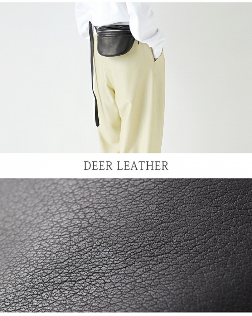 ✨希少 美品✨アエタ DA11 S ボディバッグ ディアスキン ブラック 黒 Aeta アエタ ディアレザー ウエストポーチS da11-fn | iroma..aranciato