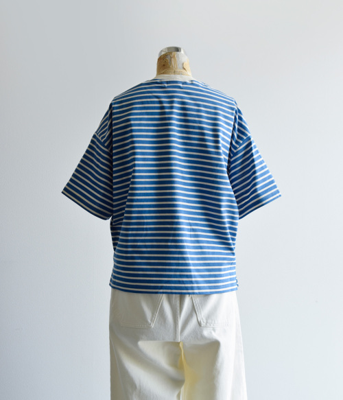 atelier naruse アトリエナルセ コットン ボーダー 半袖 カットソー