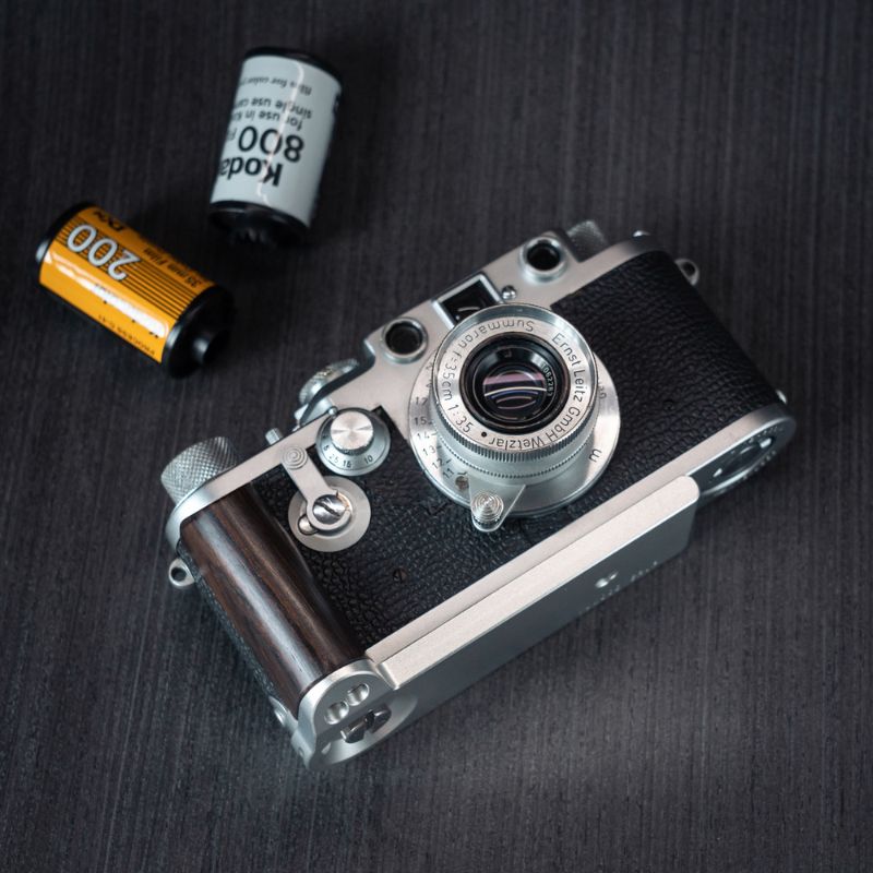 Wood Grip for Leica Barnack 3f/3g 📷 Elevate Your Experience