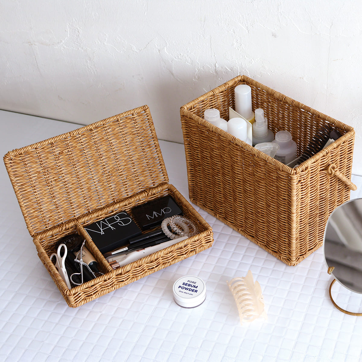 洗えるカゴ コスメボックス | itomani（いとまに）｜日常の「暇（いと