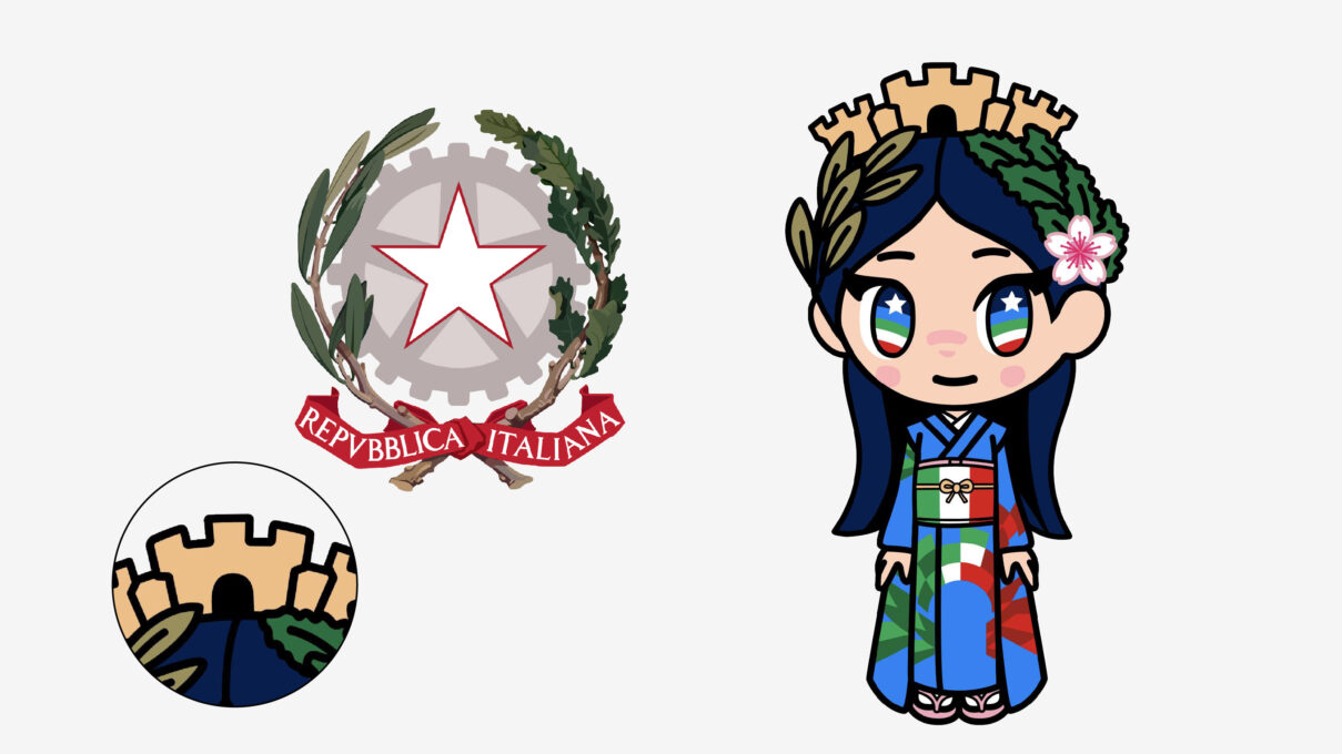 k*7様 大阪 万博 イタリア館 記念 イタリアちゃん イタリアちゃん