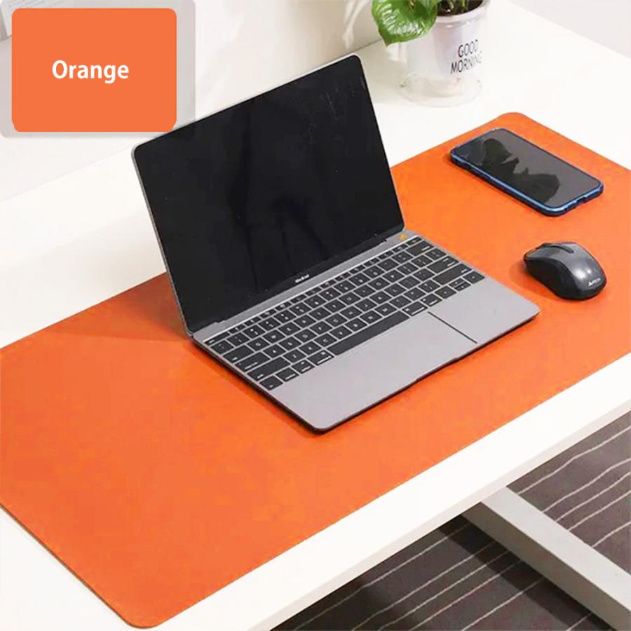 PCマット マウスパッド デスクマット くすみカラー フェイクレザー 撥