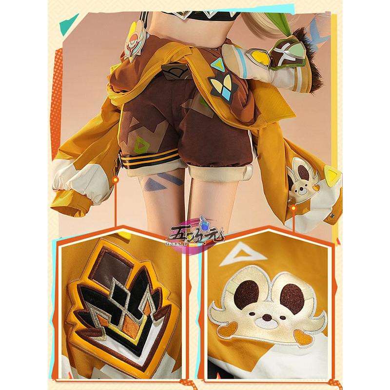 三分妄想 原神 コスプレ カチーナ 衣装 ※ウィッグ 靴 追加可 : 五次元