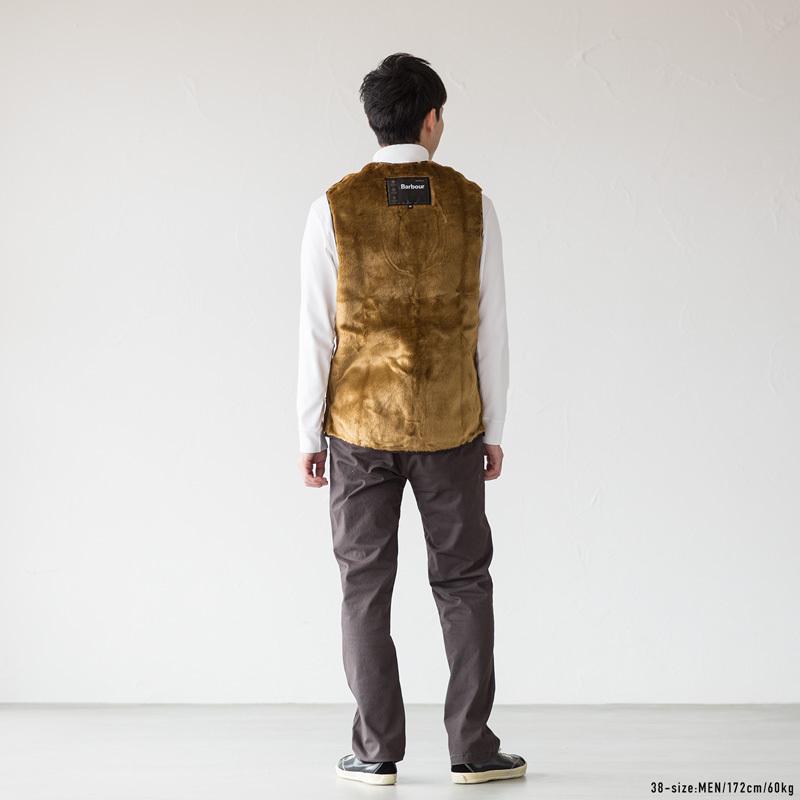 Barbour（バブアー） フロントジップ ファー ライナー ベスト