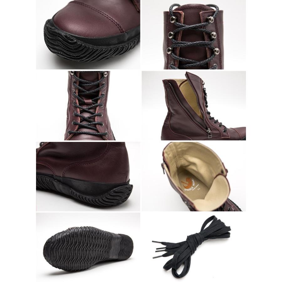 スピングルムーブ SPINGLE MOVE スムースレザー ミリタリーブーツ SPM