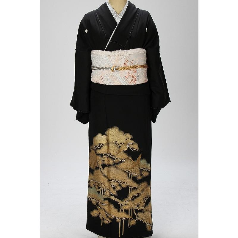 レンタル衣裳 高級 正絹 着物 貸衣装 留袖 金箔松道模様 友禅 レンタル