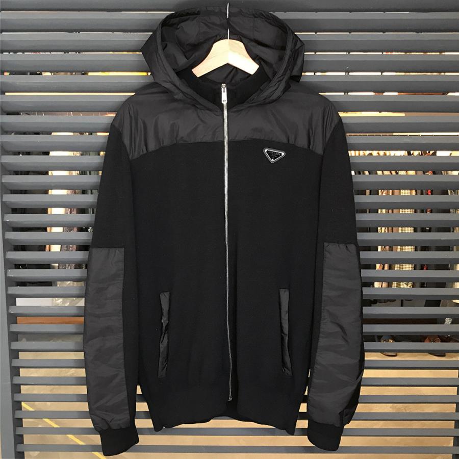 PRADA（プラダ） 【良品】プラダ ナイロン ニット 異素材切替 フード
