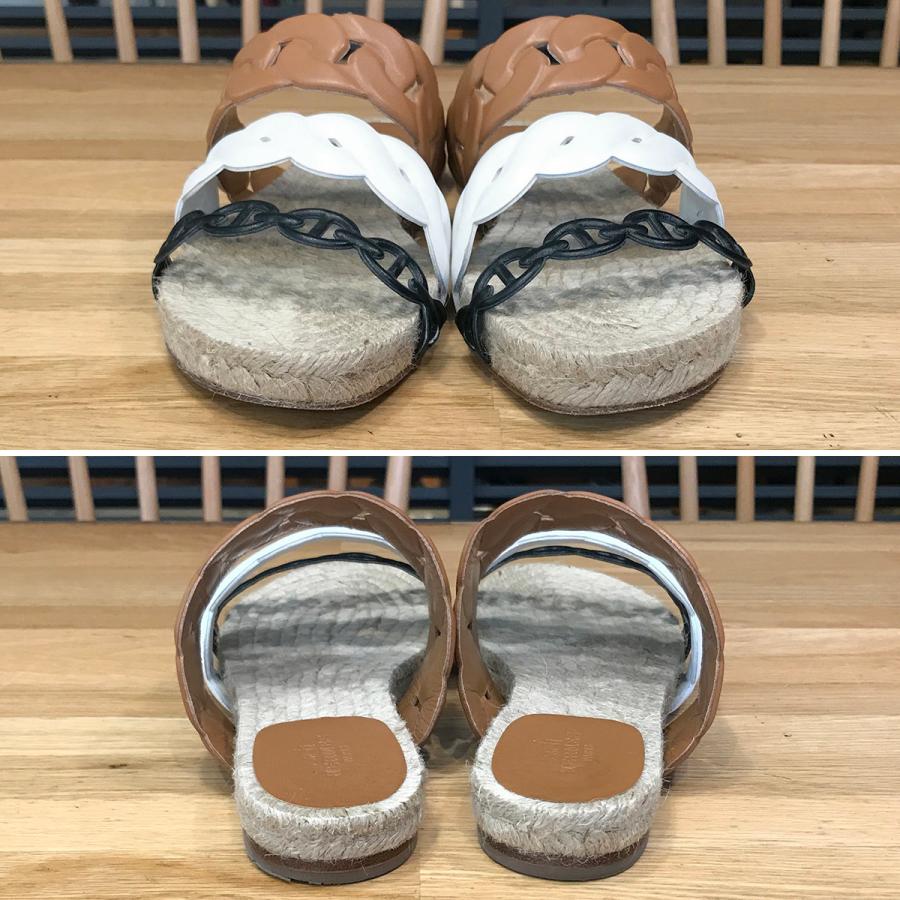 HERMES（エルメス） 【超美品】エルメス グウェン エスパドリーユ