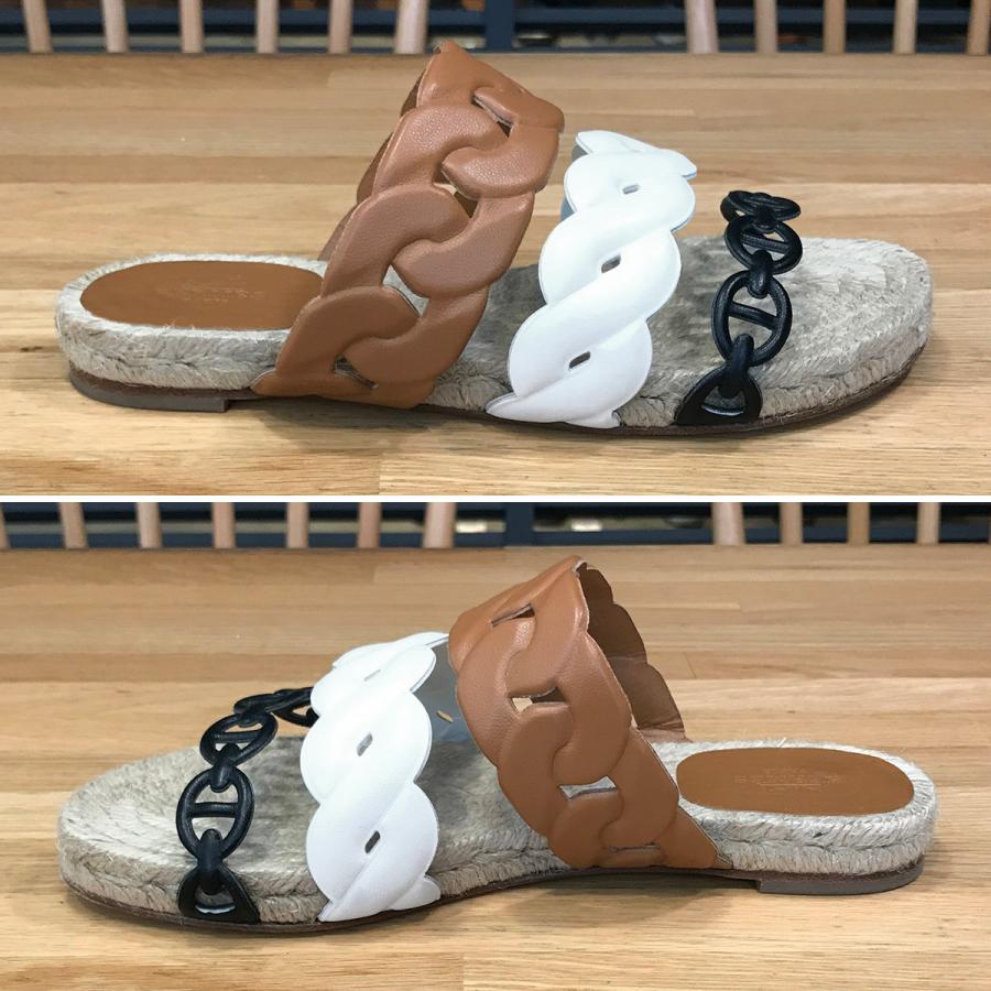 HERMES（エルメス） 【超美品】エルメス グウェン エスパドリーユ