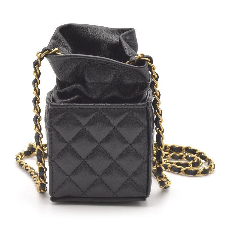 CHANEL（シャネル） ミニ巾着チェーンショルダーバッグ ラムスキン