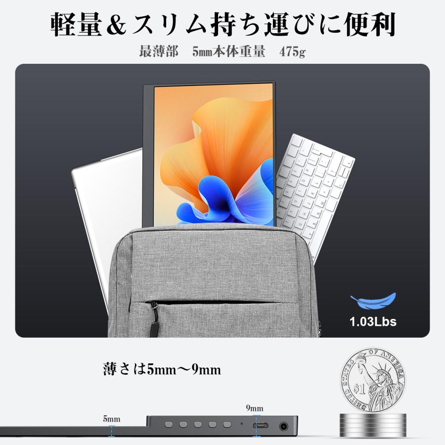 新品】モバイルモニター 14インチ 2K 3:2 IPSパネル 2160x1440P ゲーム