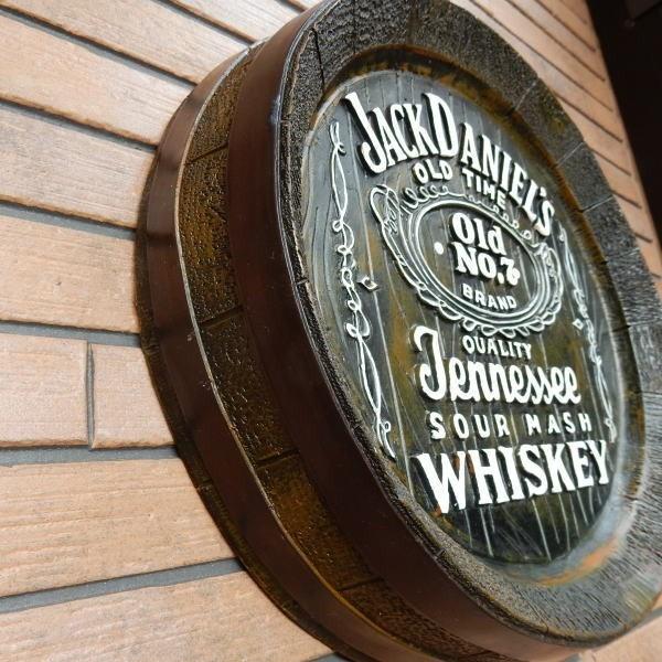 樽底壁掛け看板 JACK DANIEL'S ジャックダニエル 立体 ビンテージ