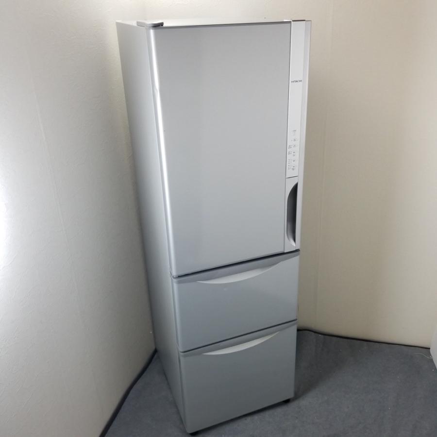 日立（HITACHI） 中古 真空チルド搭載 315L 3ドア冷蔵庫 R-K320GVL-S