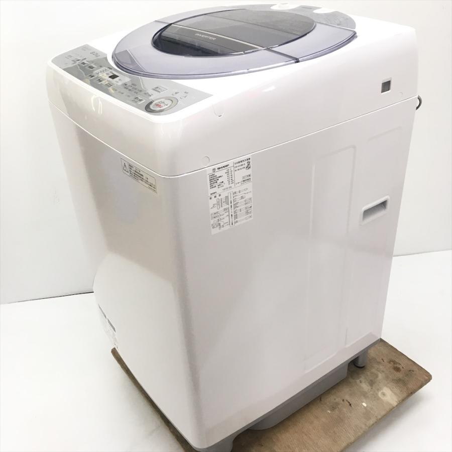 SHARP（シャープ） 中古 8.0kg 送風乾燥 全自動洗濯機 ES-GV8B-S 2017