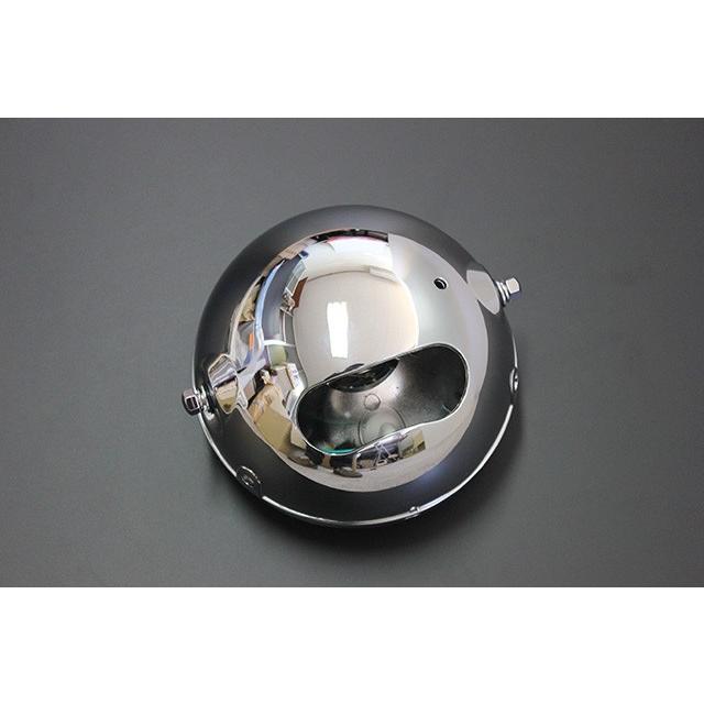 160mm ヘッドライト メッキ ガラスレンズ 新品 汎用 GSX400E GSX250E