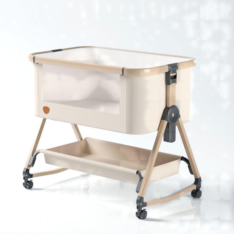 HZDMJ ベビーベッド 赤ちゃん 折りたたみ 添い寝ベッド 揺りかご 高さ