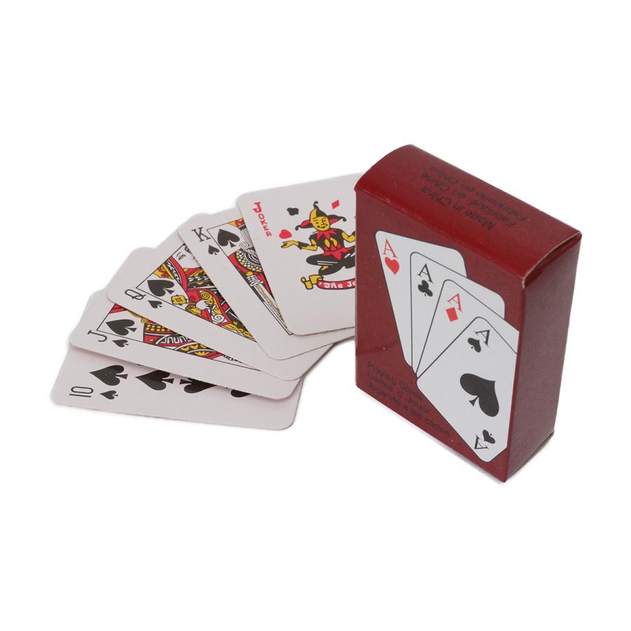 ミニトランプ 2個セット ミニチュア 小型 53mm×38mm ドールハウス 装飾