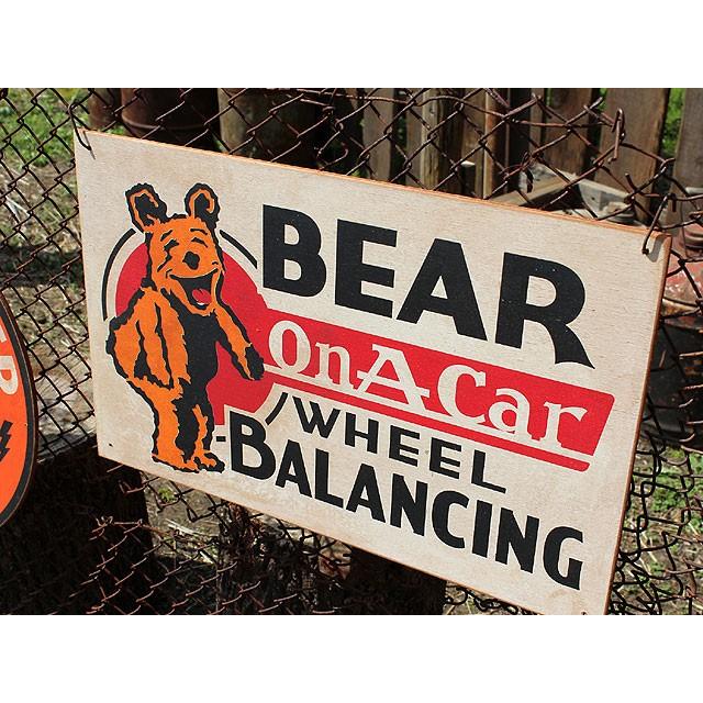 アメリカンガレージ ウッドサイン シリーズ第三弾 （ベアーホイール