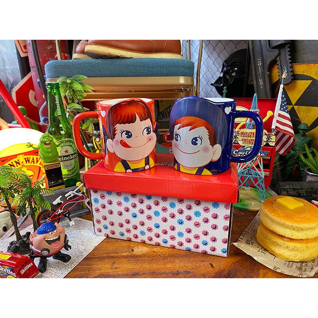 不二家 ペコちゃんポコちゃん ペアマグカップ 2個セット □ アメリカン