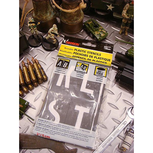 アメリカン レトロ HANSON社 プラスチック ステンシルプレート 46